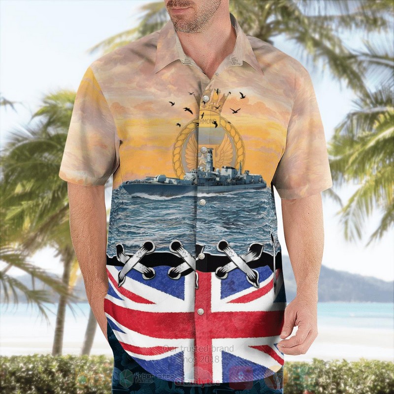BEST Royal Navy HMS Richmond F239 3D Aloha Shirt 3 BEST Royal Navy HMS Richmond F239 3D Aloha Shirt word2