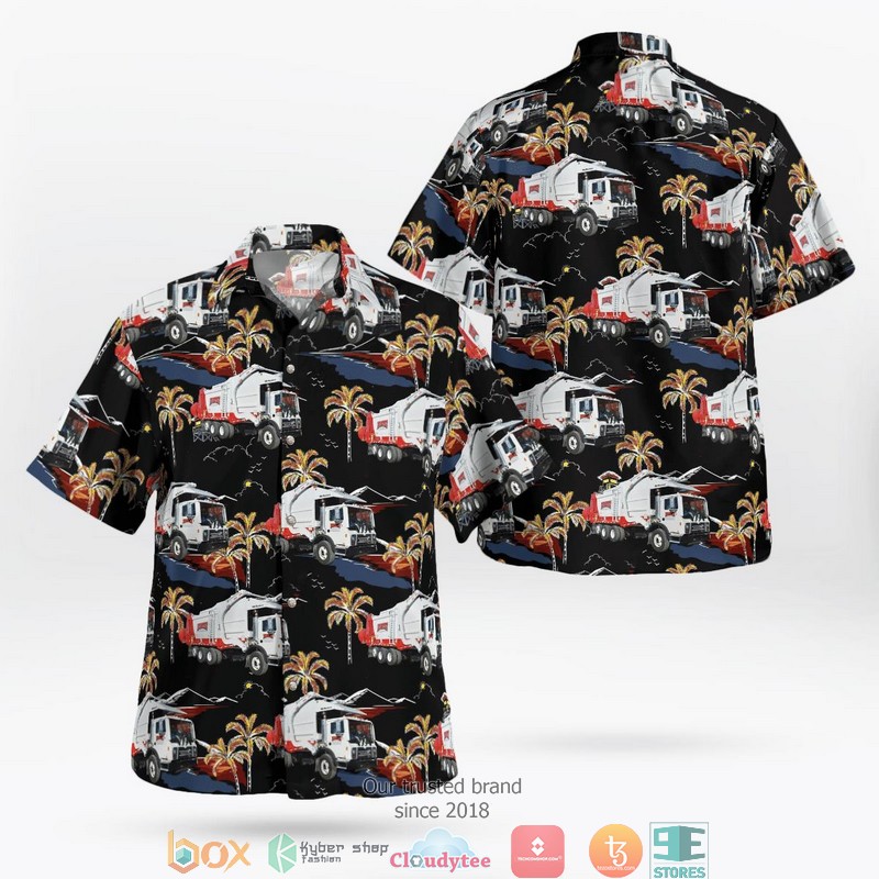 Rumpke Waste n Recycling Mack McNeilus Hawaiian Shirt