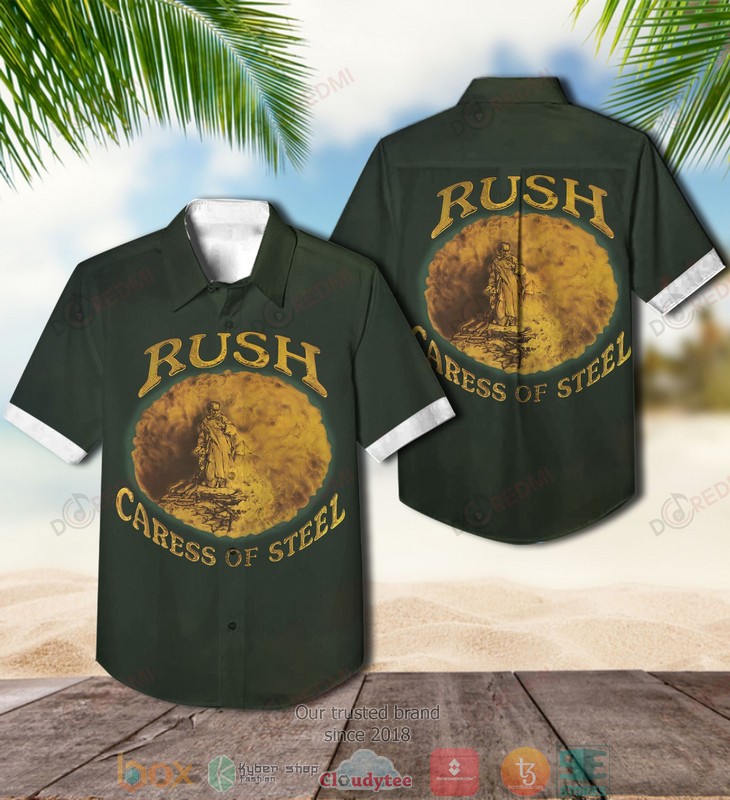Rush Caress of Steel Short Sleeve Hawaiian Shirt word1