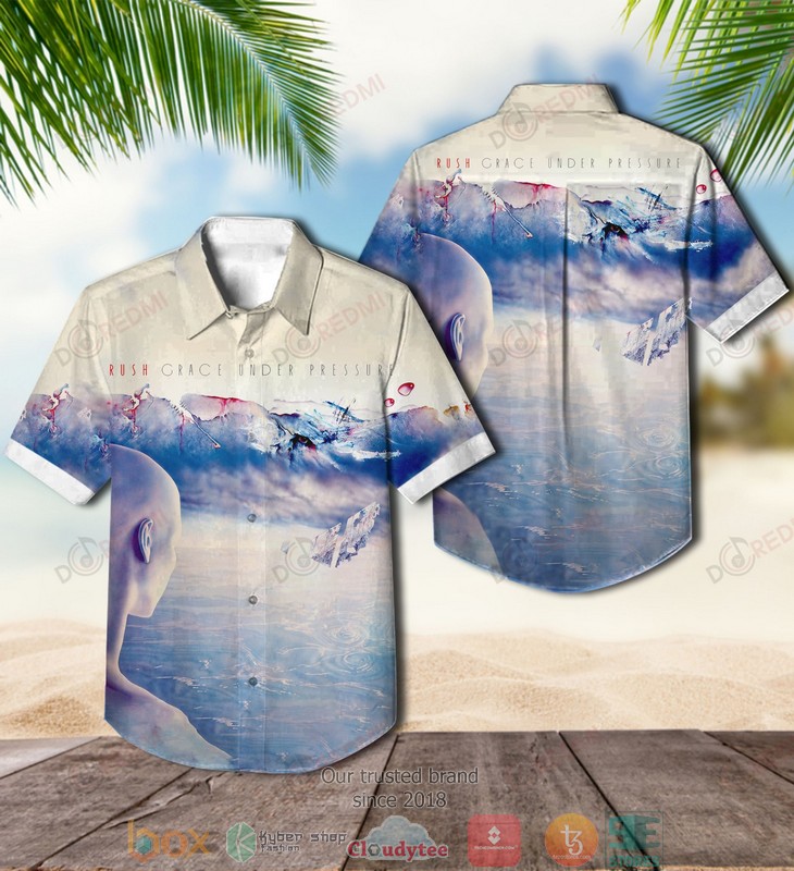 Rush Grace Under Pressure Short Sleeve Hawaiian Shirt
