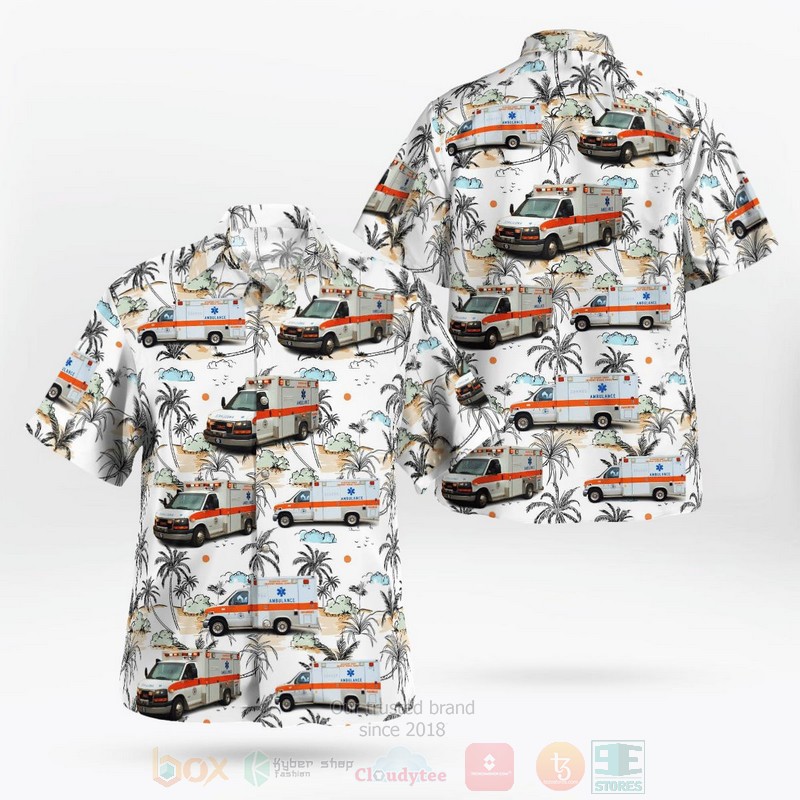 BEST Rutherford County EMS, Murfreesboro, Tennessee 3D Aloha Shirt word1