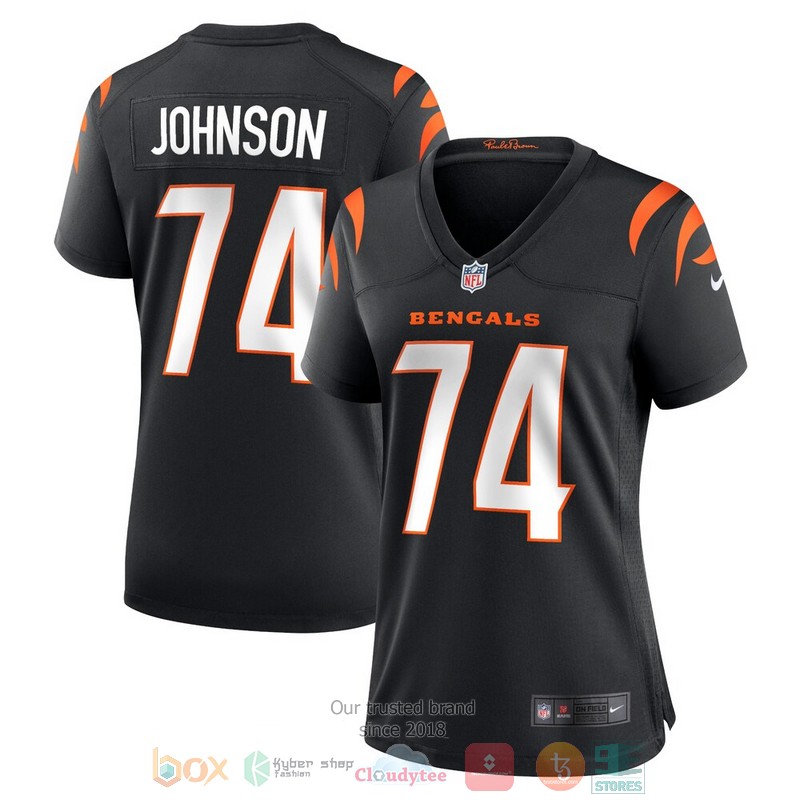 NEW Cincinnati Bengals Fred Johnson Black Football Jersey 2 NEW Cincinnati Bengals Fred Johnson Black Football Jersey word2