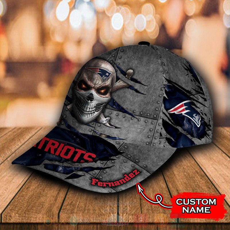 BEST New England Patriots Skull Custom Classic Cap 3 BEST New England Patriots Skull Custom Classic Cap word2