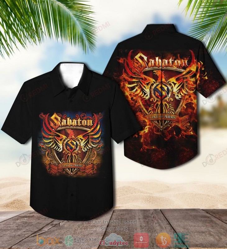 Sabaton Coat of Arms Short Sleeve Hawaiian Shirt 3 Sabaton Coat of Arms Short Sleeve Hawaiian Shirt word3