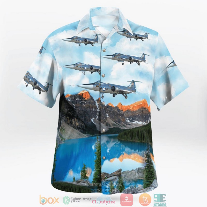 Saint Andrews Canada Canadian Starfighter Museum CF-104 Starfighter Hawaiian Shirt 2 Saint Andrews Canada Canadian Starfighter Museum CF-104 Starfighter Hawaiian Shirt word1