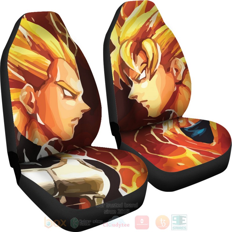 BEST Saiyan Battle Anime Dragon Ball Luxury Car Seat Covers 4 BEST Saiyan Battle Anime Dragon Ball Luxury Car Seat Covers word1