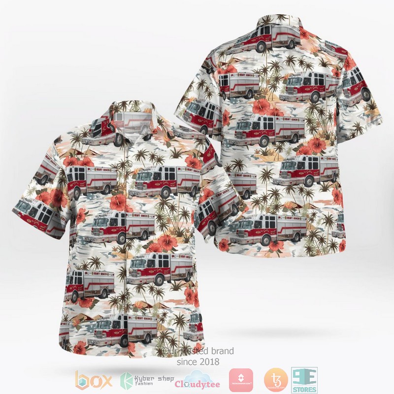 Salina Fire Department Salina Kansas Aloha Shirt word2