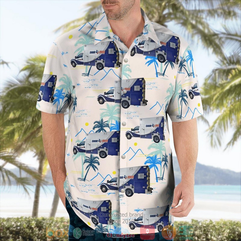 NEW San Antonio Texas Shurmed EMS Ambulance Aloha Shirt 3 NEW San Antonio Texas Shurmed EMS Ambulance Aloha Shirt word3