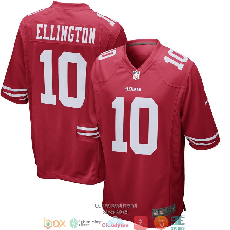 San Francisco 49ers Bruce Ellington Scarlet Football Jersey word1