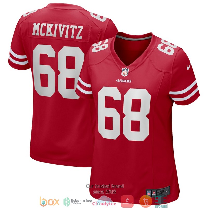 San Francisco 49ers Colton McKivitz 68 Scarlet Football Jersey 2 San Francisco 49ers Colton McKivitz 68 Scarlet Football Jersey word2