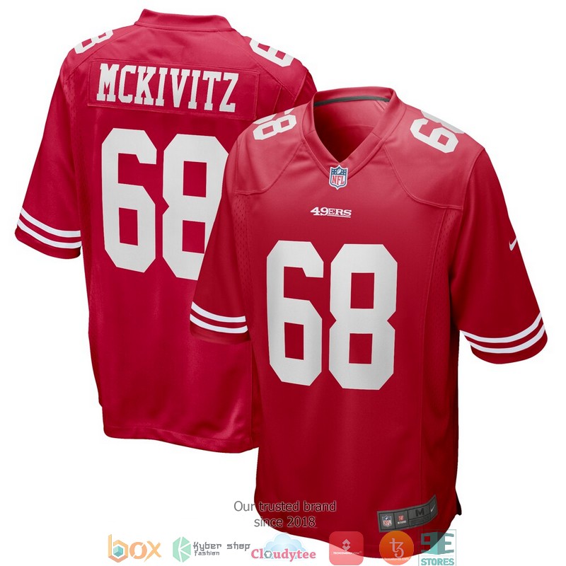 San Francisco 49ers Colton McKivitz Scarlet Football Jersey 1 San Francisco 49ers Colton McKivitz Scarlet Football Jersey word3