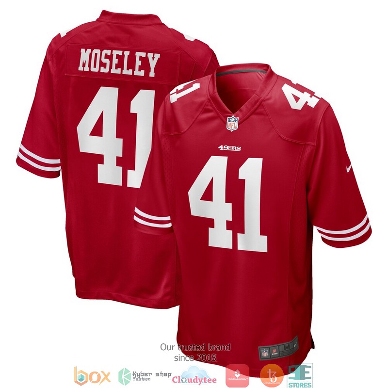 San Francisco 49ers Emmanuel Moseley Scarlet Football Jersey 1 San Francisco 49ers Emmanuel Moseley Scarlet Football Jersey word1