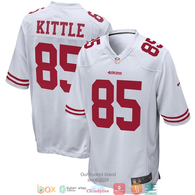 San Francisco 49ers George Kittle 85 White Football Jersey