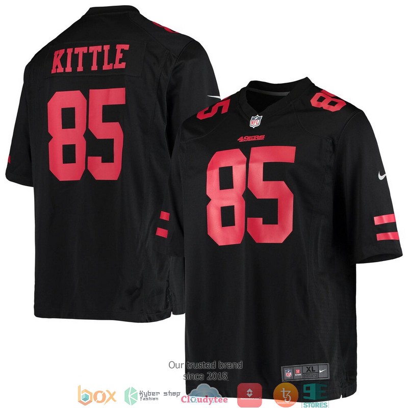 San Francisco 49ers George Kittle Black Game Event Football Jersey 3 San Francisco 49ers George Kittle Black Game Event Football Jersey word2