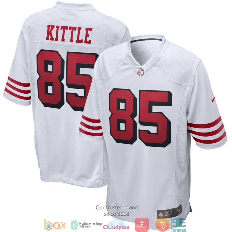 San Francisco 49ers George Kittle White Alternate Football Jersey word2
