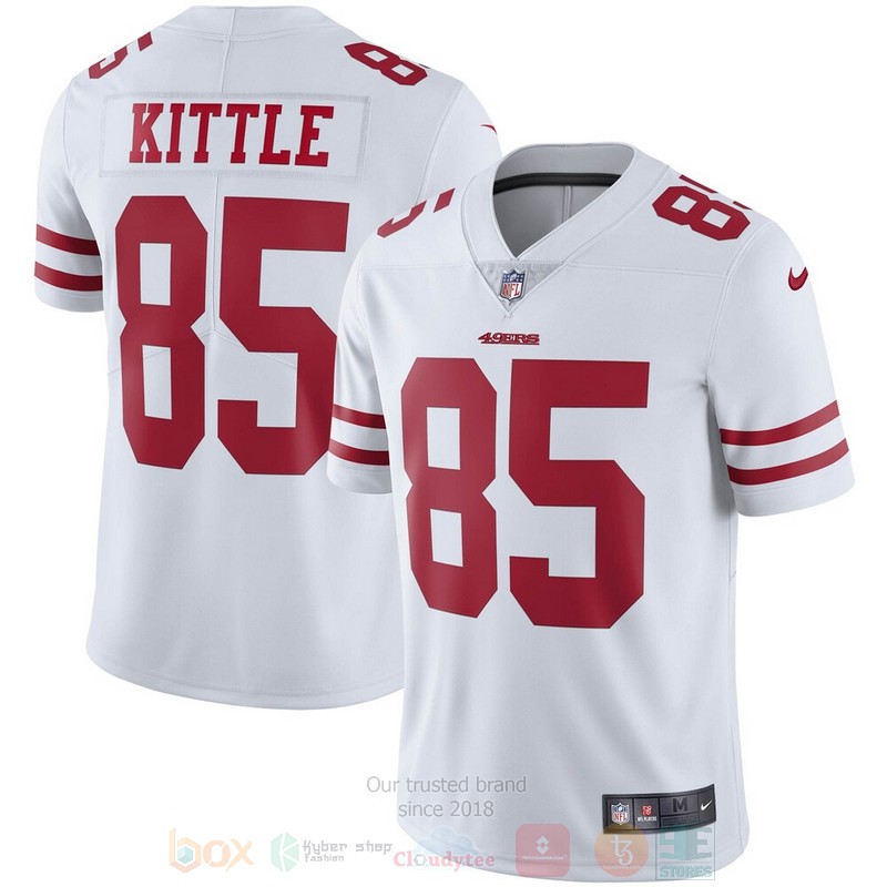 BEST San Francisco 49ers George Kittle White Vapor Jersey Football 1 BEST San Francisco 49ers George Kittle White Vapor Jersey Football word2