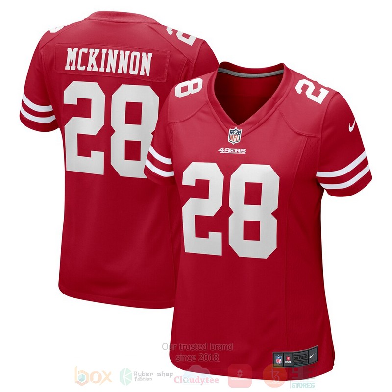 BEST San Francisco 49ers Jerick McKinnon Scarlet Jersey Football word3