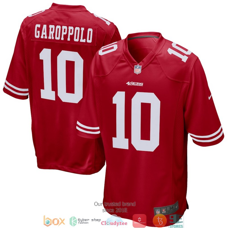 San Francisco 49ers Jimmy Garoppolo 10 Scarlet Game Football Jersey 3 San Francisco 49ers Jimmy Garoppolo 10 Scarlet Game Football Jersey word2
