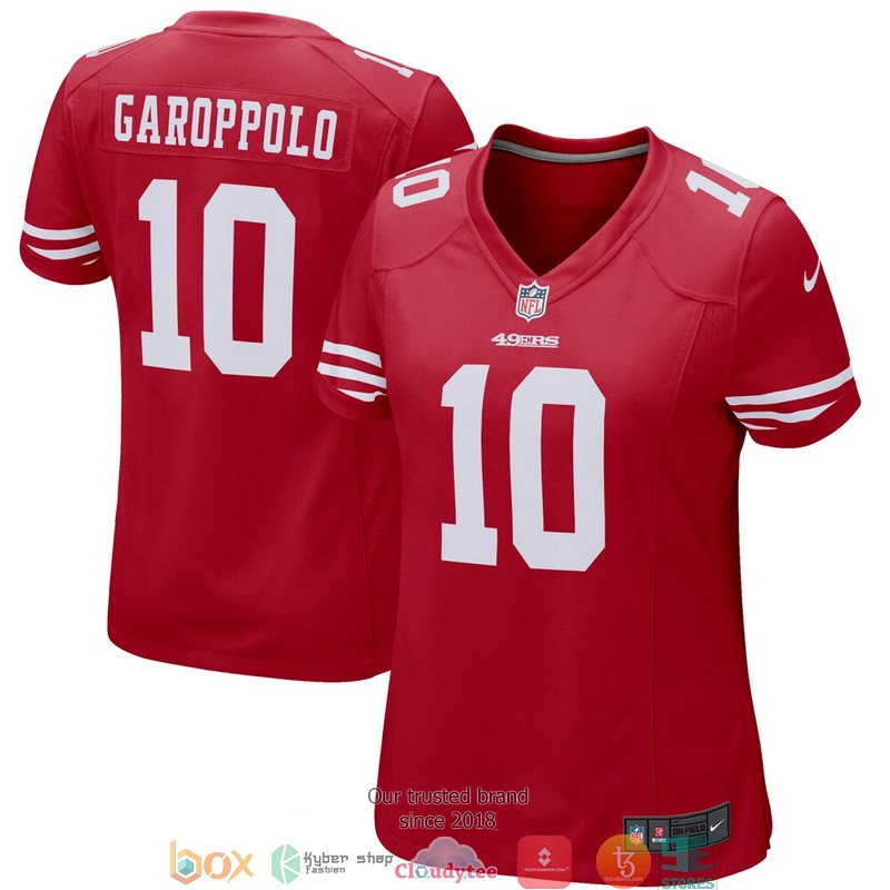 San Francisco 49ers Jimmy Garoppolo Scarlet Football Jersey word1