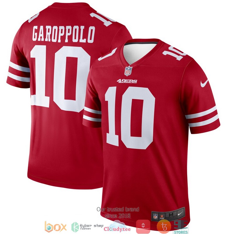 San Francisco 49ers Jimmy Garoppolo Scarlet Legend Football Jersey 3 San Francisco 49ers Jimmy Garoppolo Scarlet Legend Football Jersey word3