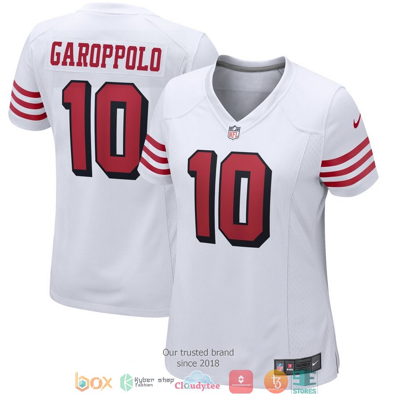 San Francisco 49ers Jimmy Garoppolo White Alternate Game Football Jersey word2