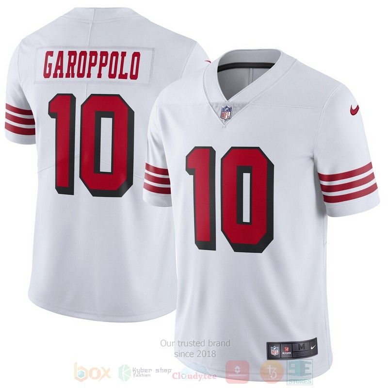 BEST San Francisco 49ers Jimmy Garoppolo White Rush Vapor Untouchable Jersey Football 3 BEST San Francisco 49ers Jimmy Garoppolo White Rush Vapor Untouchable Jersey Football word2