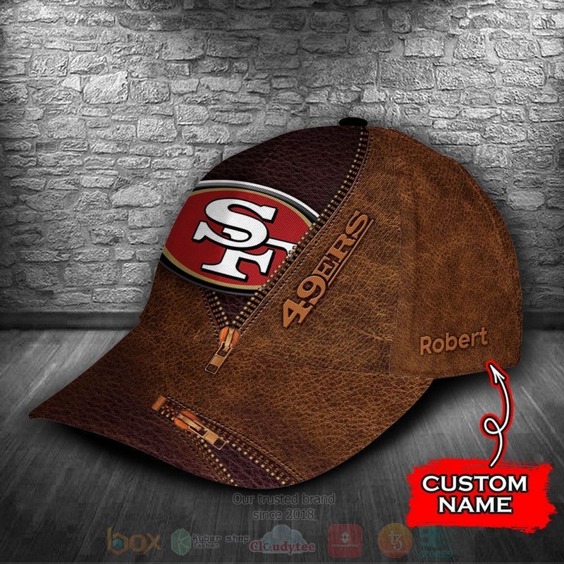 BEST San Francisco 49ers NFL Team Custom Name 3D Cap word1