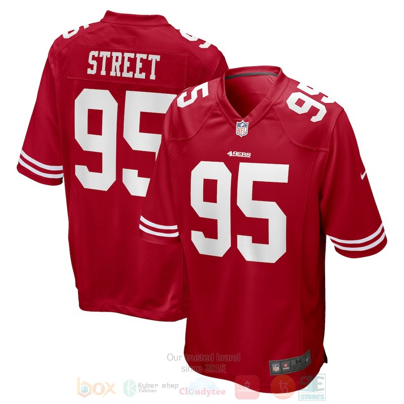 BEST San Francisco 49ers NFL Kentavius Street Scarlet Jersey Football word2