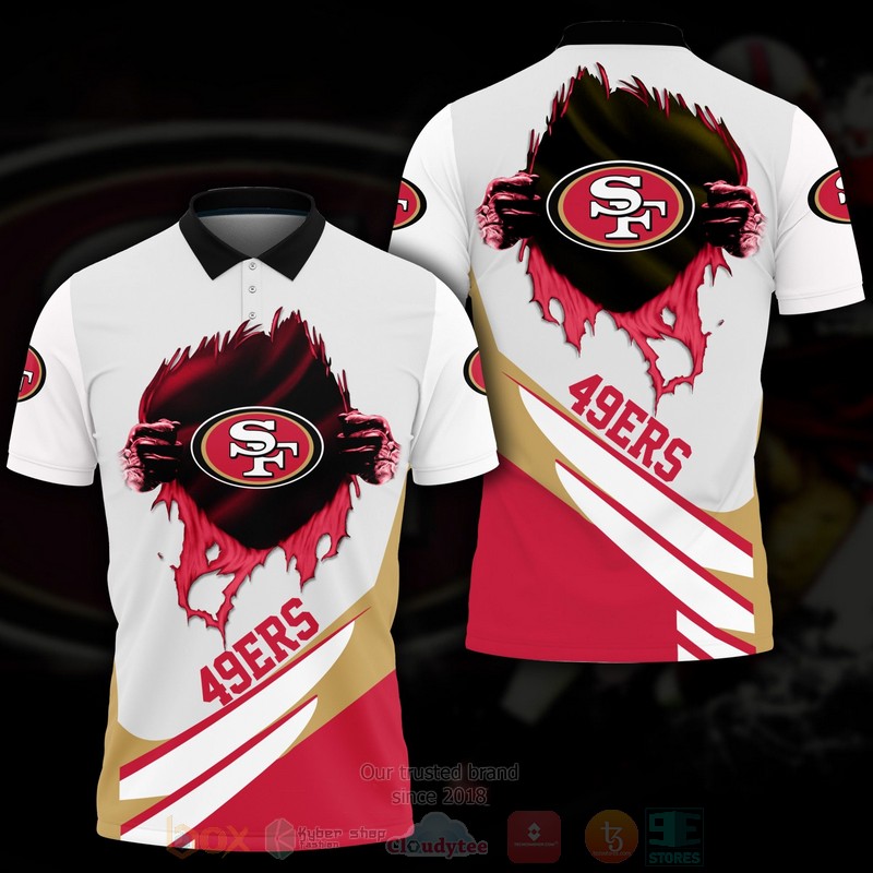BEST San Francisco 49ers NFL 3D Premium Polo Shirt 1 BEST San Francisco 49ers NFL 3D Premium Polo Shirt word2