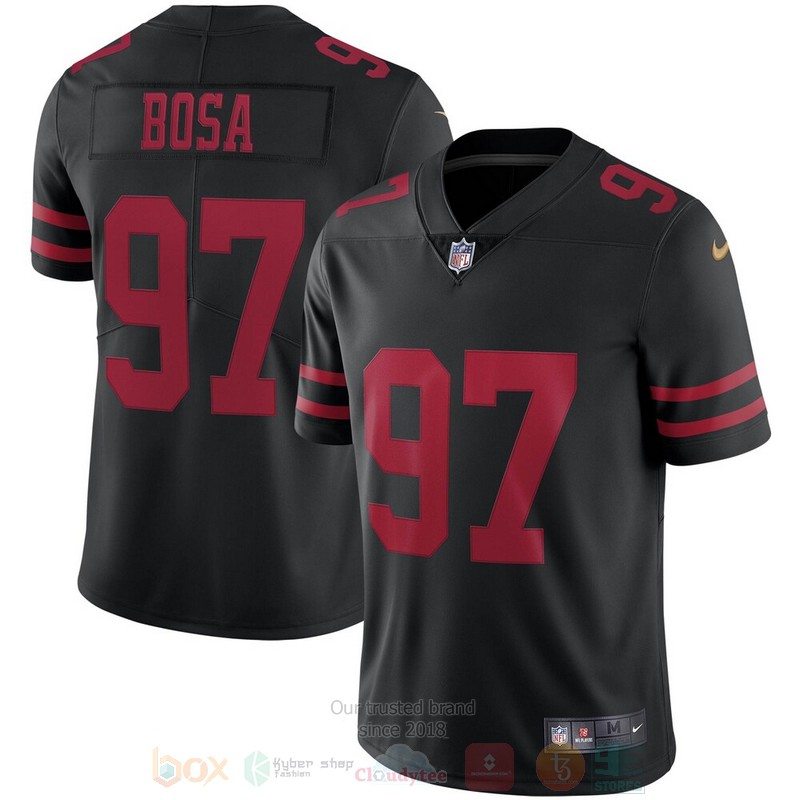 BEST San Francisco 49ers Nick Bosa Black Vapor Jersey Football