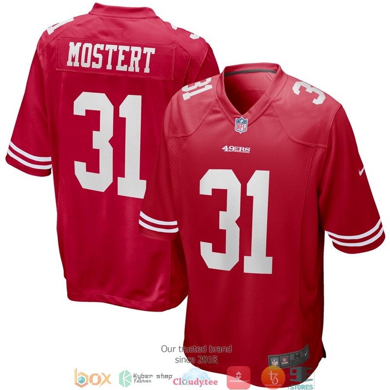 San Francisco 49ers Raheem Mostert Scarlet Game Football Jersey 3 San Francisco 49ers Raheem Mostert Scarlet Game Football Jersey word1