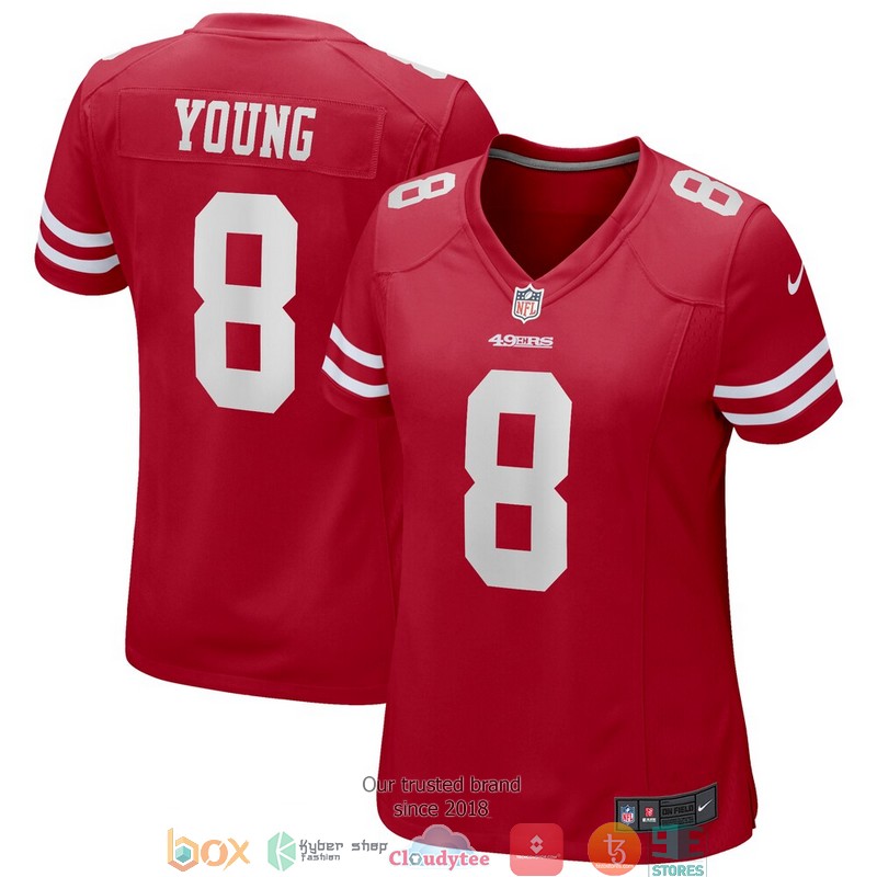 San Francisco 49ers Steve Young Scarlet Game Retired Football Jersey 1 San Francisco 49ers Steve Young Scarlet Game Retired Football Jersey word2