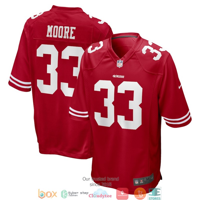 San Francisco 49ers Tarvarius Moore Scarlet Football Jersey 2 San Francisco 49ers Tarvarius Moore Scarlet Football Jersey word3
