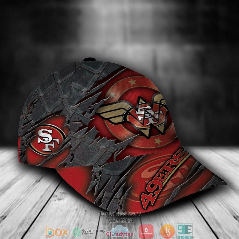 San Francisco 49ers Wonder Woman NFL Custom Name Cap 2 San Francisco 49ers Wonder Woman NFL Custom Name Cap word1