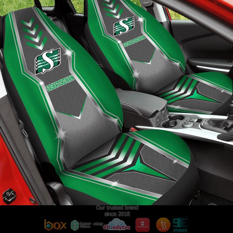 Saskatchewan Roughriders Silver Green Limited Car Seat Covers