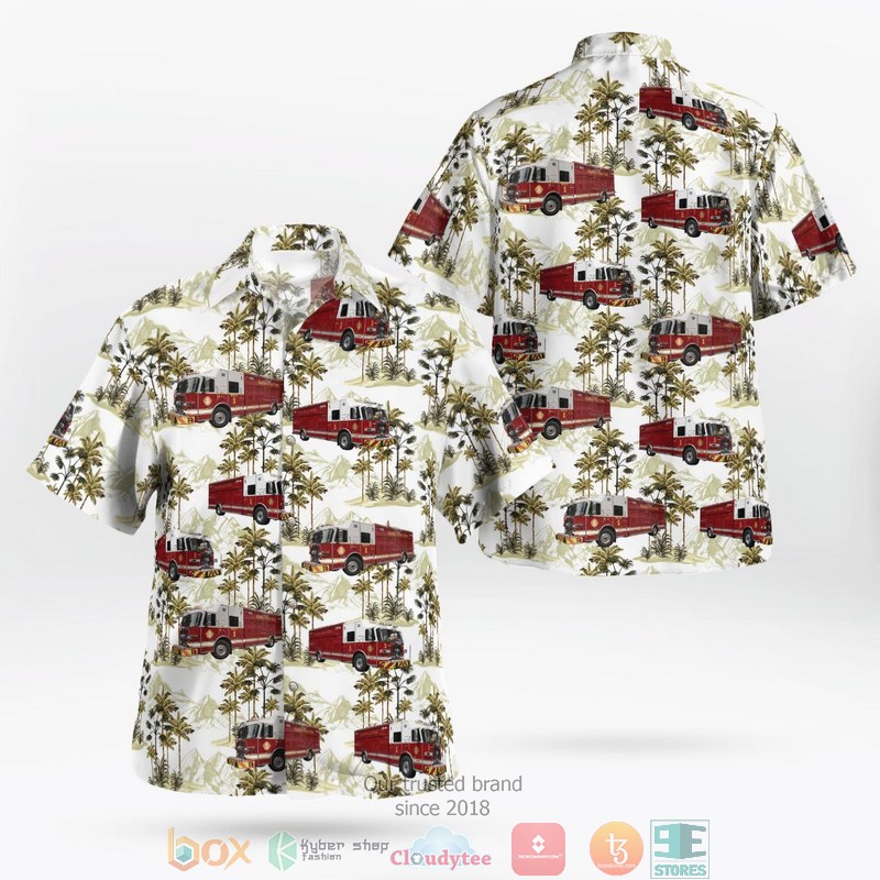 Savannah Georgia Fire Department Aloha Shirt