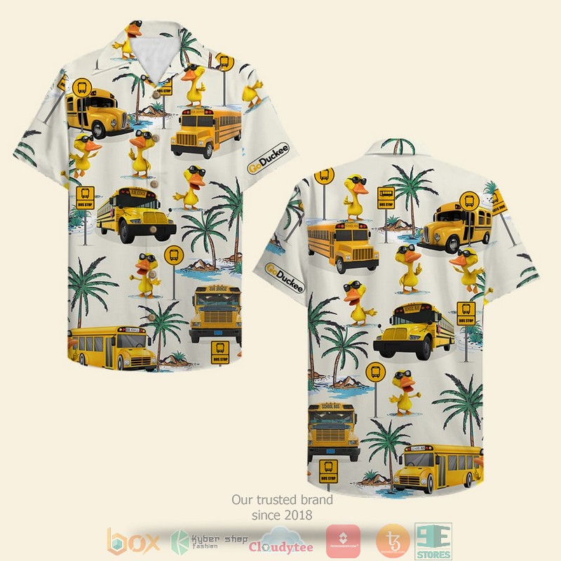 HOT School Bus Drive Duck Pattern Hawaii Shirt 1 HOT School Bus Drive Duck Pattern Hawaii Shirt word2
