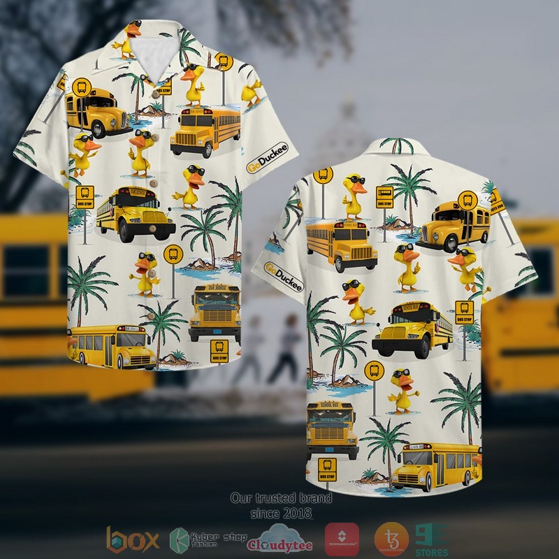 HOT School Bus Drive Duck Pattern Hawaii Shirt 2 HOT School Bus Drive Duck Pattern Hawaii Shirt word2