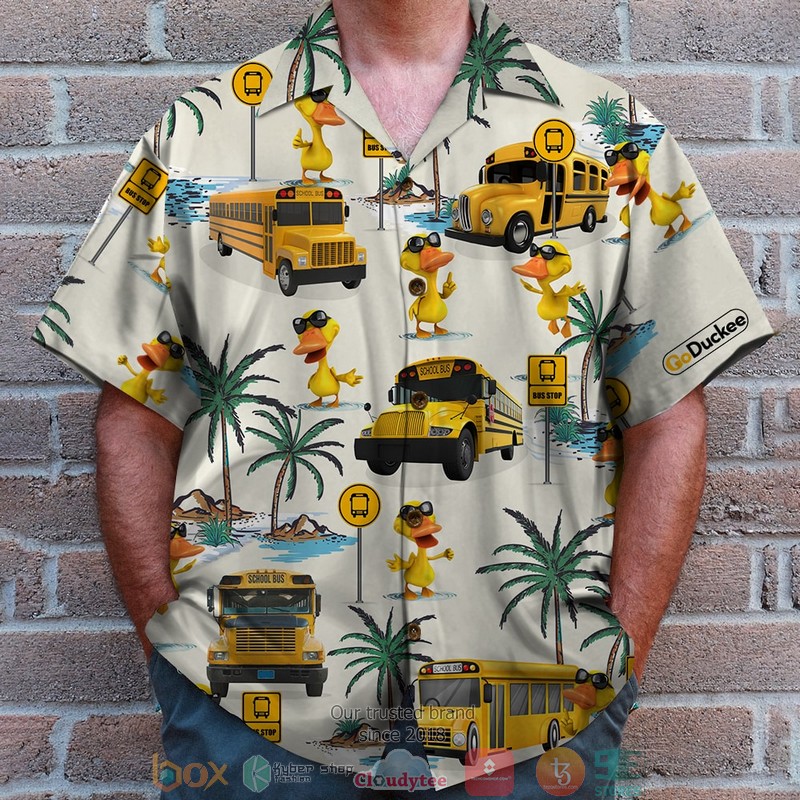 HOT School Bus Drive Duck Pattern Hawaii Shirt 4 HOT School Bus Drive Duck Pattern Hawaii Shirt word2