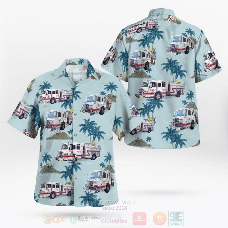 BEST Scottsville Volunteer Fire Department 3D Aloha Shirt word2
