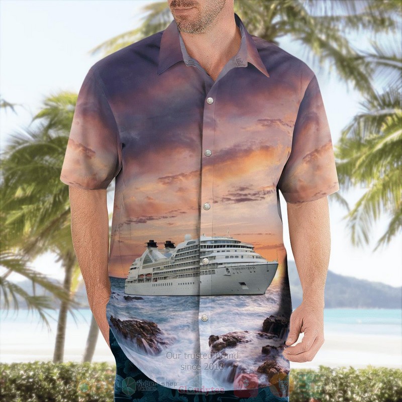 BEST Seabourn Cruise Line Seabourn Quest 3D Aloha Shirt 3 BEST Seabourn Cruise Line Seabourn Quest 3D Aloha Shirt word2