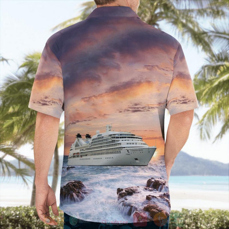 BEST Seabourn Cruise Line Seabourn Quest 3D Aloha Shirt 4 BEST Seabourn Cruise Line Seabourn Quest 3D Aloha Shirt word2