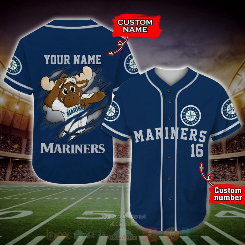BEST Seattle Mariners Custom AOP Baseball Jersey word1