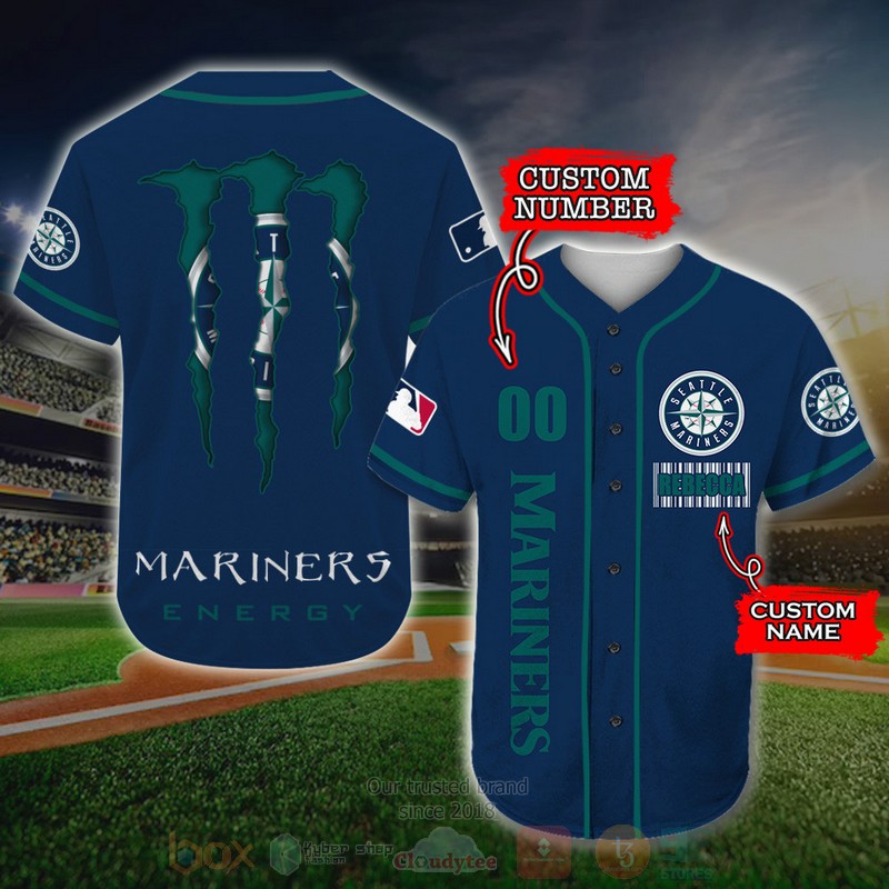 BEST Seattle Mariners, Monster Energy Custom AOP Baseball Jersey 1 BEST Seattle Mariners, Monster Energy Custom AOP Baseball Jersey word3
