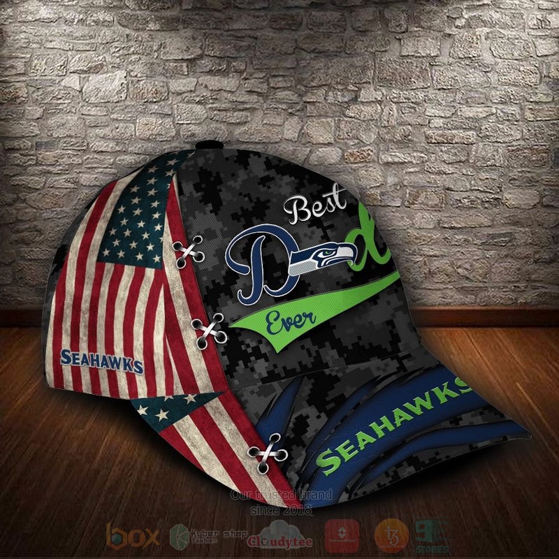 BEST Seattle Seahawks Best Dad NFL Team Custom Name 3D Cap 2 BEST Seattle Seahawks Best Dad NFL Team Custom Name 3D Cap word3