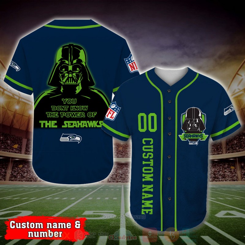 BEST Seattle Seahawks, Darth Vader Custom AOP Baseball Jersey