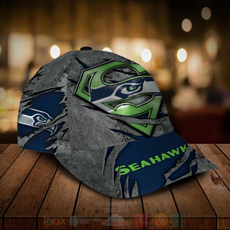 BEST Seattle Seahawks NFL Team Superman Custom Name 3D Cap 3 BEST Seattle Seahawks NFL Team Superman Custom Name 3D Cap word2