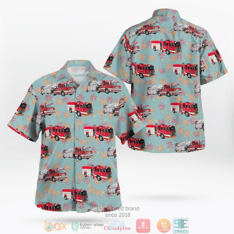 Service de protection contre les incendies de Quebec Quebec Canada Fleet Aloha Shirt word3