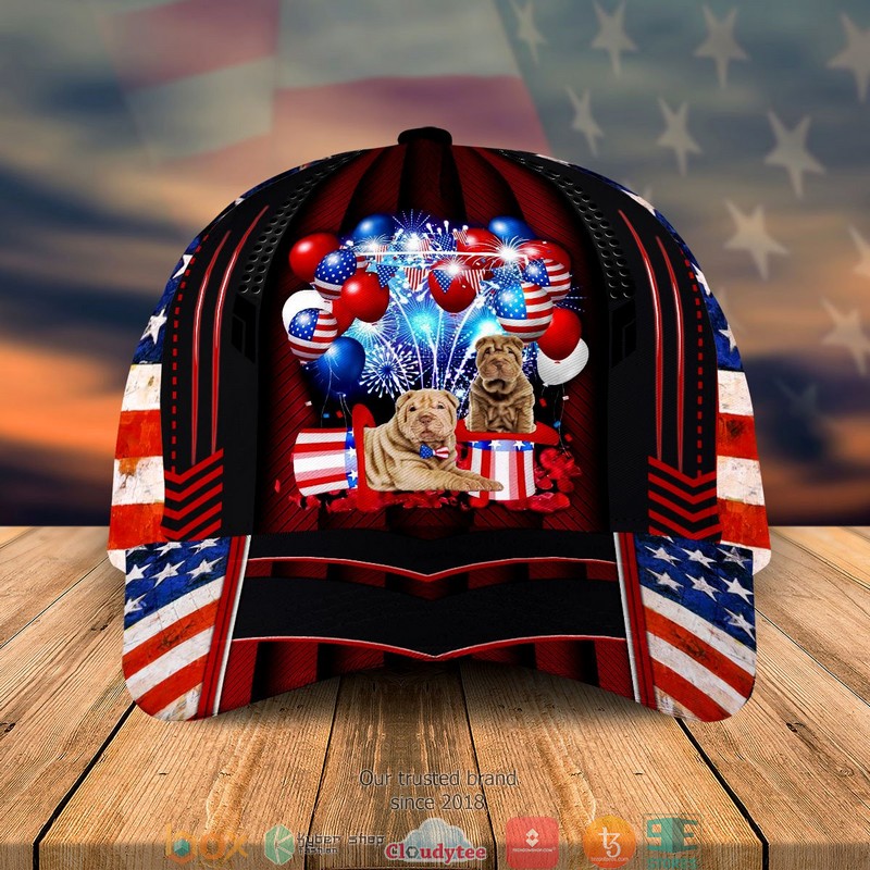 Shar Pei Patriot Us Flag Balloon Cap 2 Shar Pei Patriot Us Flag Balloon Cap word1