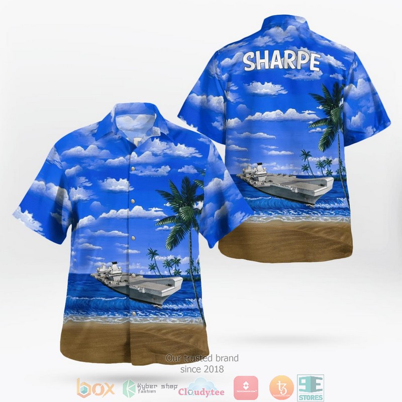 Sharpe Ship Island coconut blue ocean Hawaii 3D Shirt word3